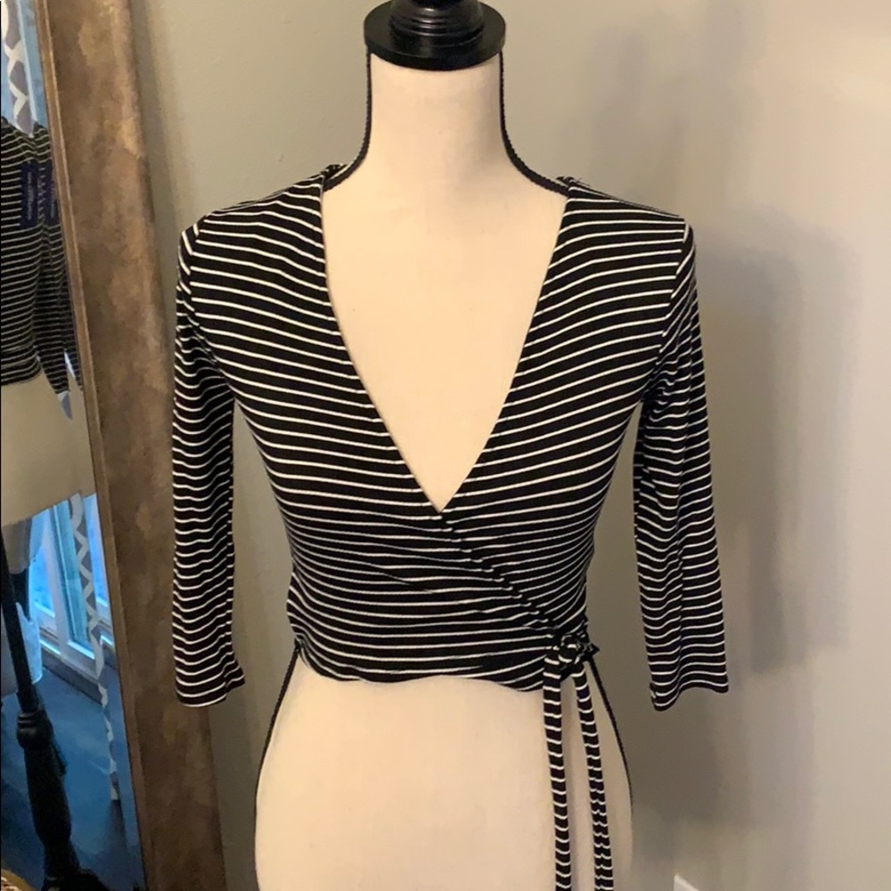 NWT Yoga wrap top